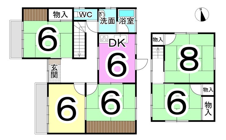 福井市江守の里２丁目の中古戸建 間取り