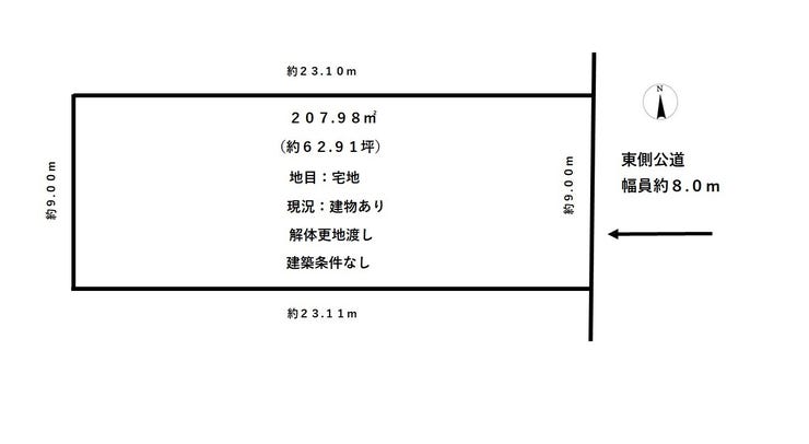 福井市和田東１丁目の土地 間取り