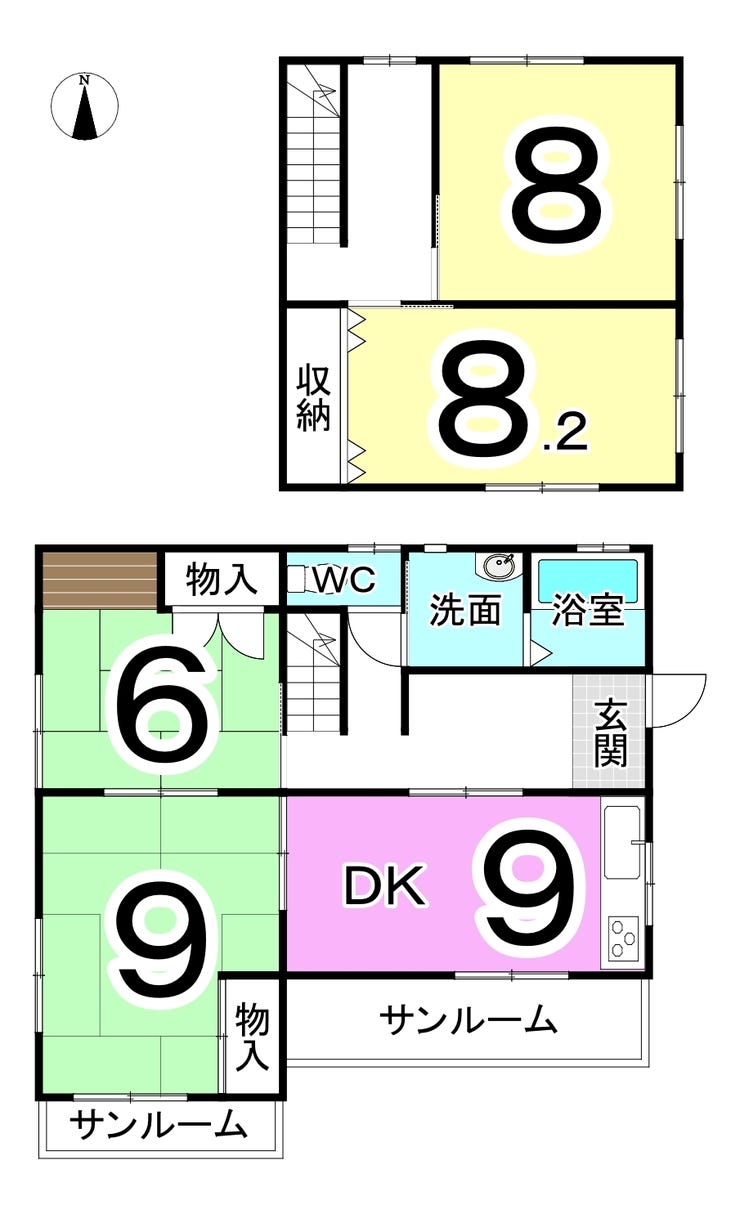 福井市和田東１丁目の中古戸建 間取り