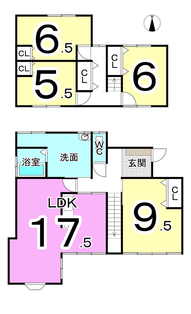 福井市高木町の中古戸建 間取り