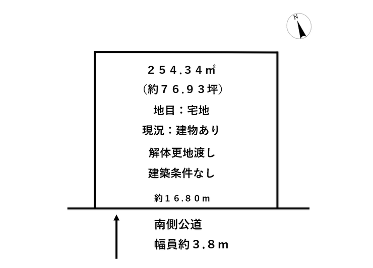 福井市栗森町浜の土地 間取り
