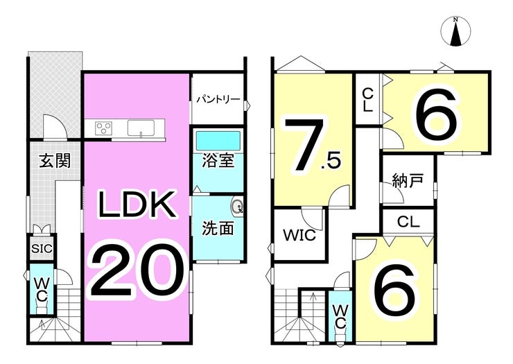 坂井市春江町石仏の中古戸建 間取り