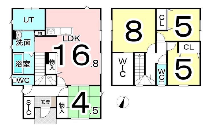 鯖江市舟津町４丁目の中古戸建 間取り