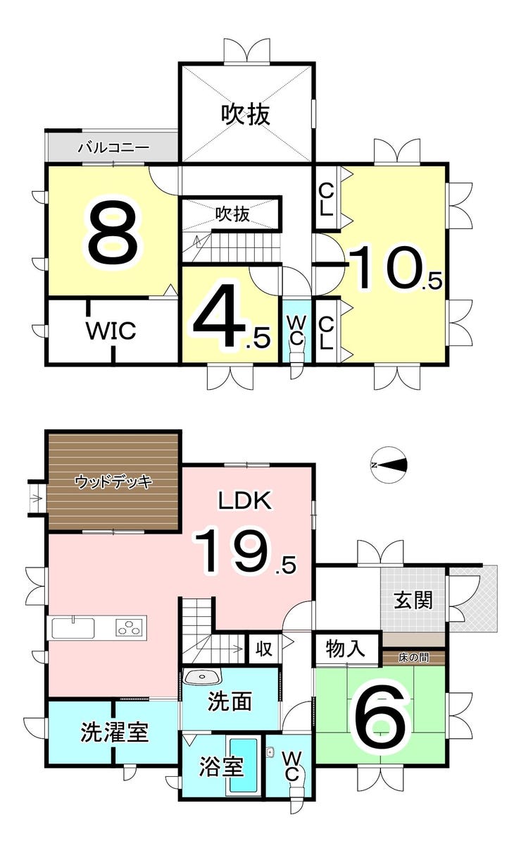 坂井市春江町本堂の中古戸建 間取り