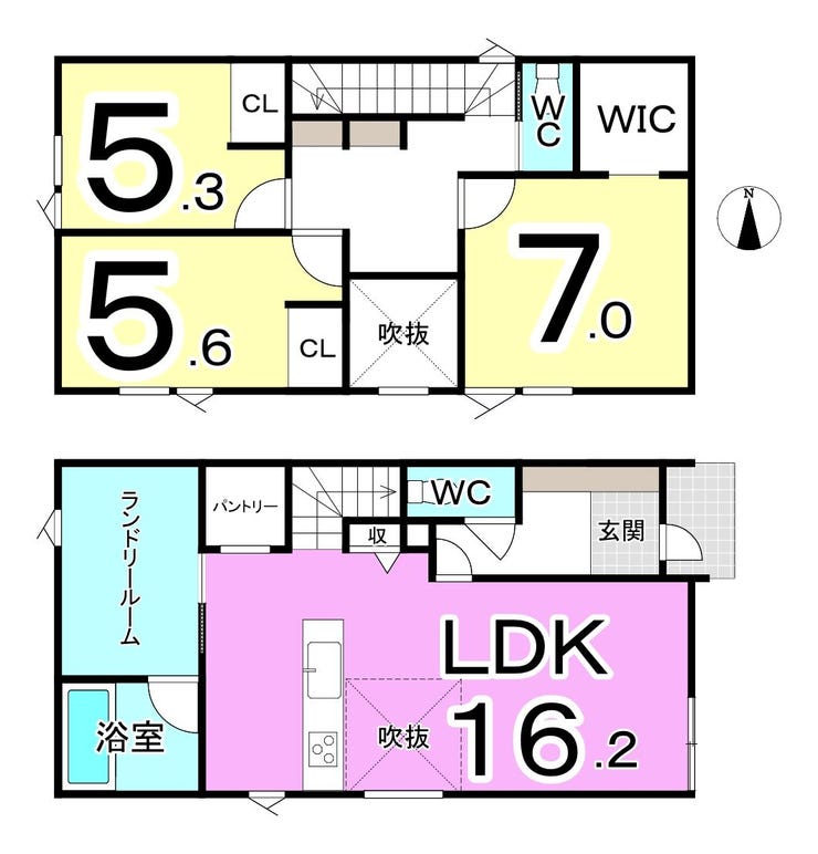 福井市二の宮１丁目の新築戸建 間取り