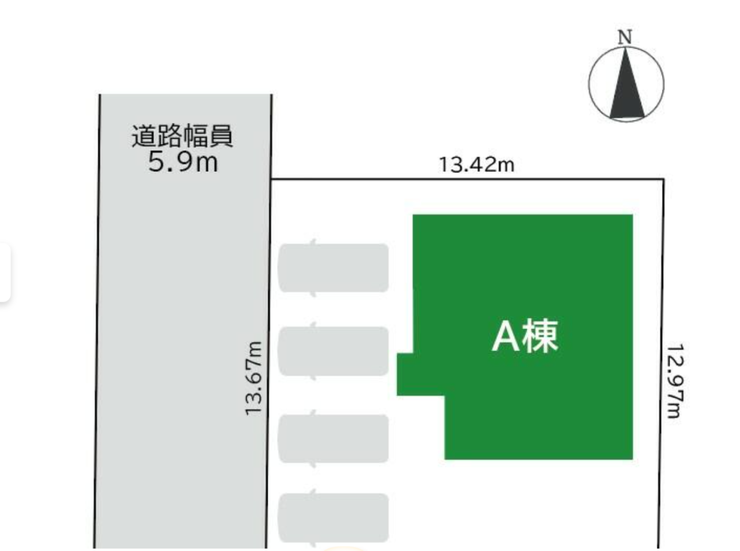 福井市北四ツ居町の新築戸建 内観