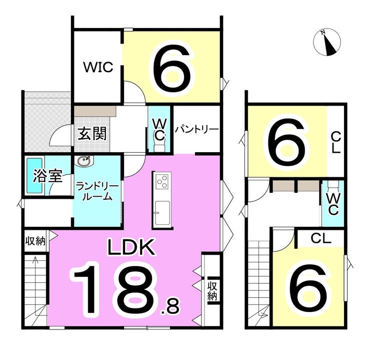 坂井市春江町江留下宇和江の新築戸建 間取り