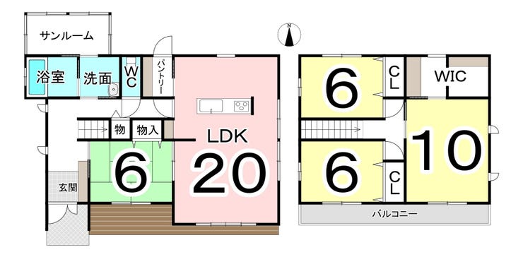 あわら市北潟の中古戸建 間取り