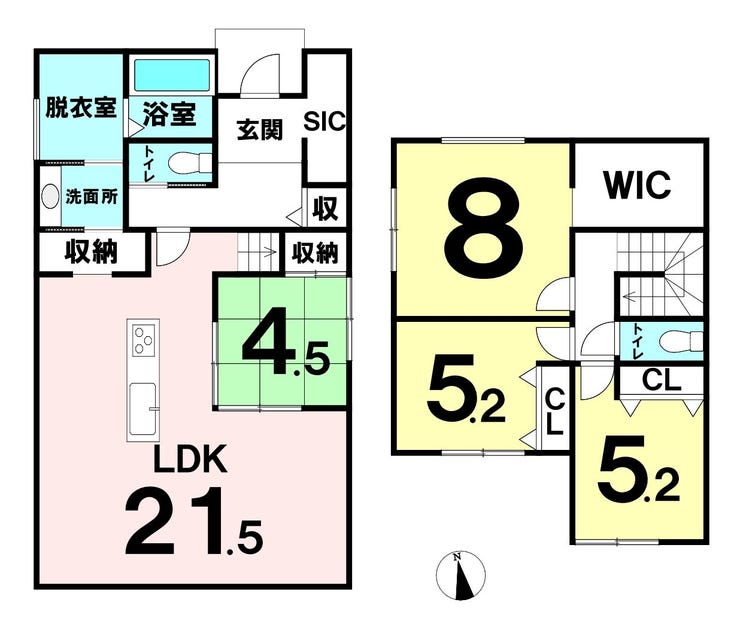 福井市高柳町の新築戸建 間取り