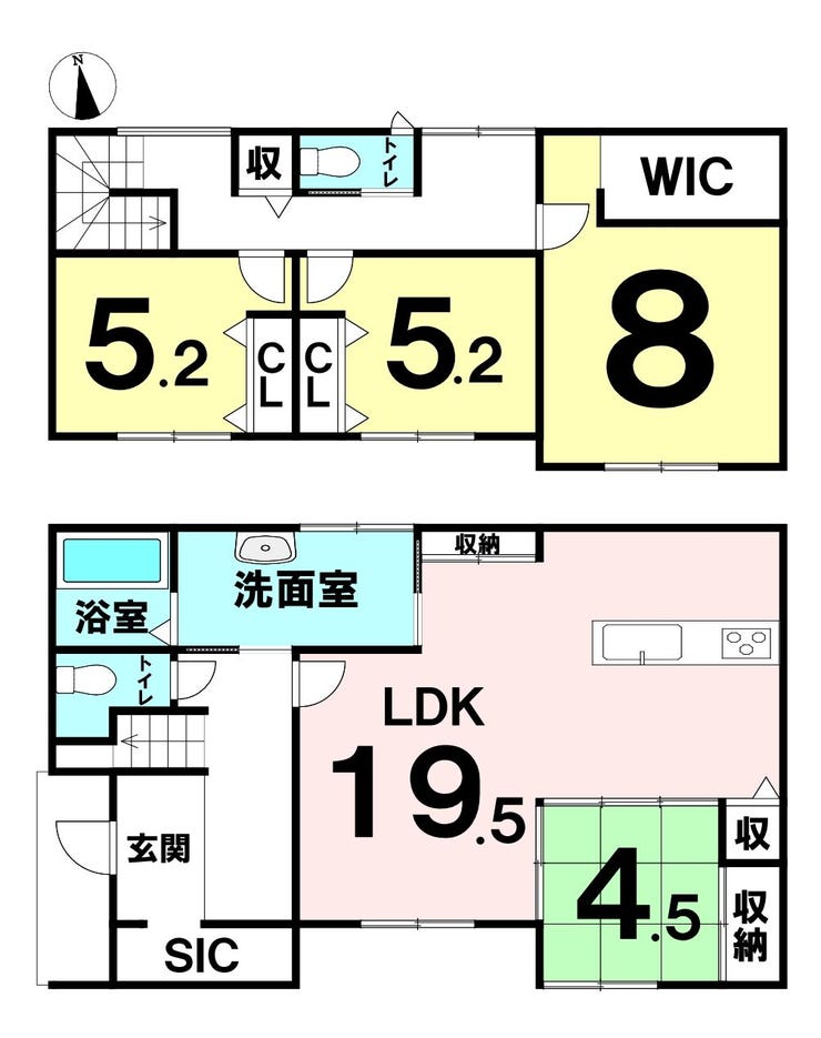 福井市高柳町の新築戸建 間取り
