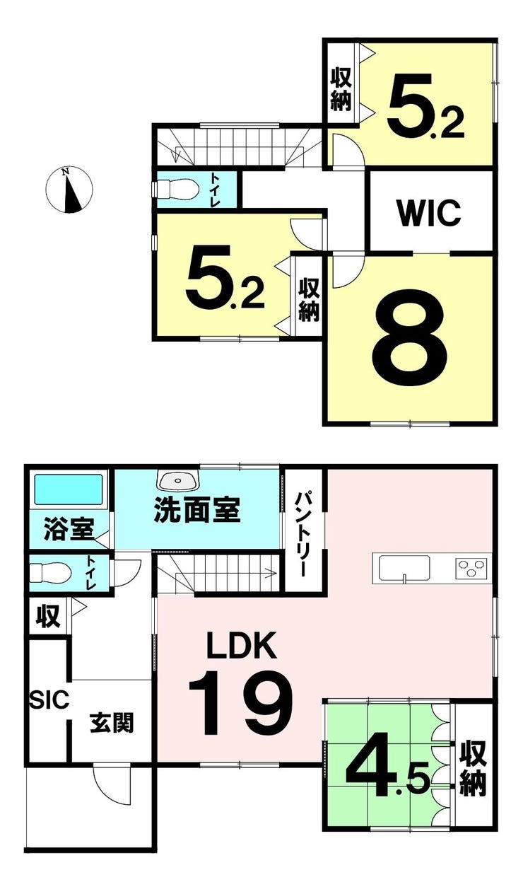 福井市高柳町の新築戸建 間取り