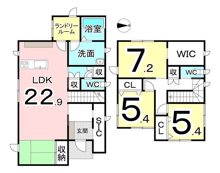 坂井市春江町沖布目の中古戸建 間取り