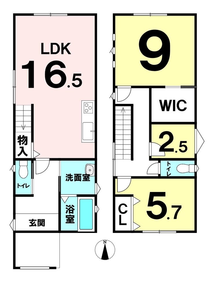 福井市文京３丁目の新築戸建 間取り