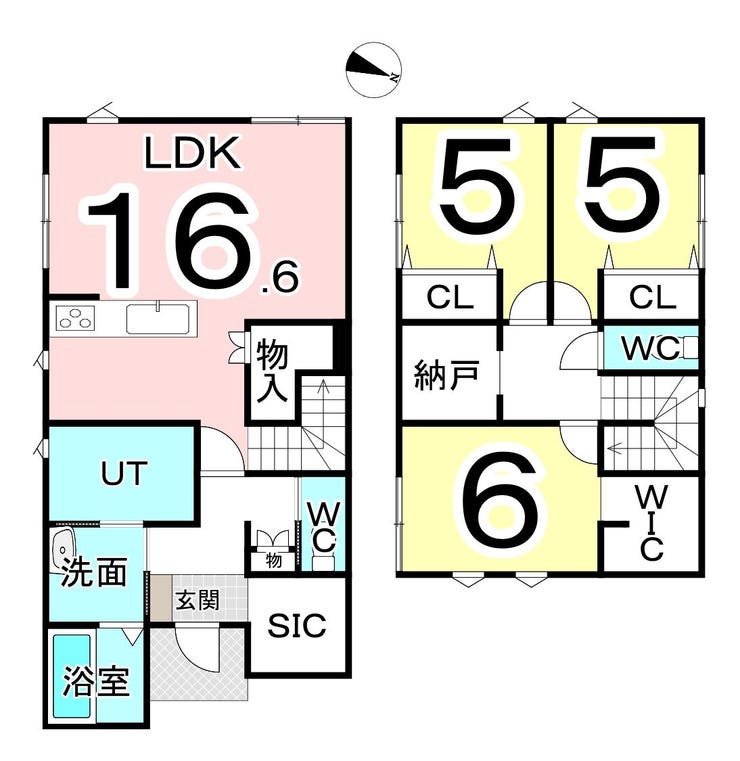 福井市新保３丁目の新築戸建 間取り
