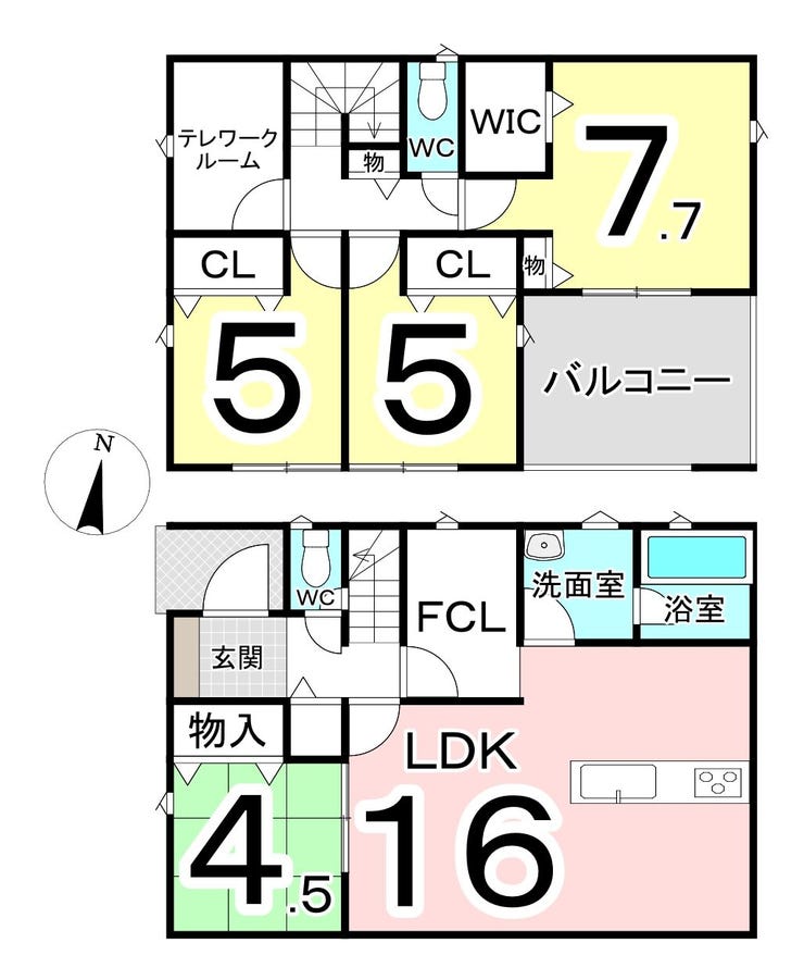 坂井市三国町三国東３丁目の新築戸建 間取り