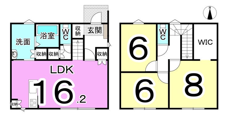 福井市上森田３丁目の新築戸建 間取り