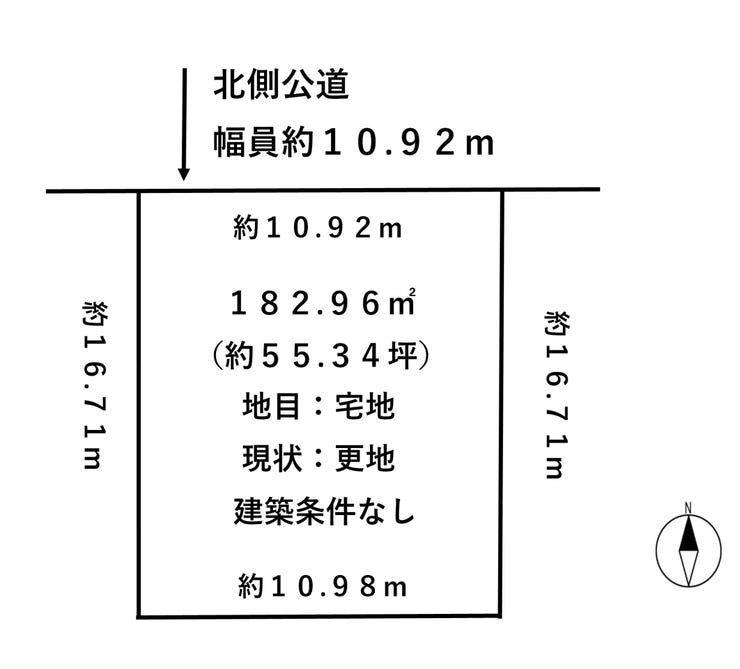 鯖江市舟津町４丁目の土地 間取り