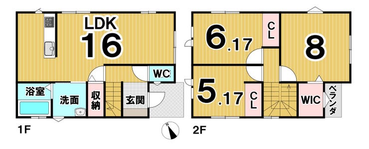 加茂河原３丁目　築浅中古戸建 間取り