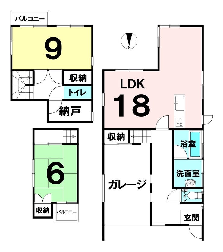 福井市江守中２丁目の中古戸建 間取り