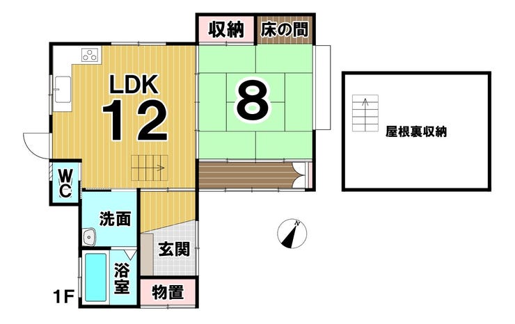 福井市鮎川町の中古戸建 間取り