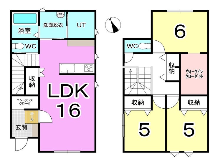 福井市高木町の新築戸建 間取り