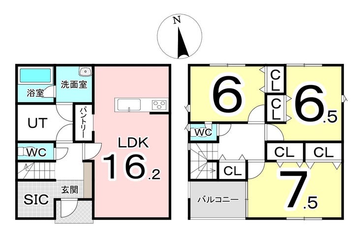 福井市栗森町浜の新築戸建 間取り