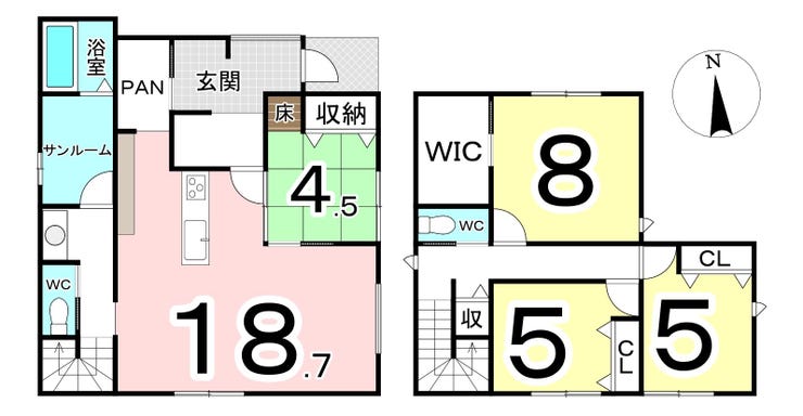 鯖江市杉本町の新築戸建 間取り