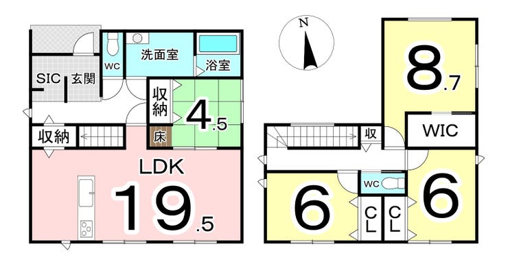 鯖江市杉本町の新築戸建 間取り