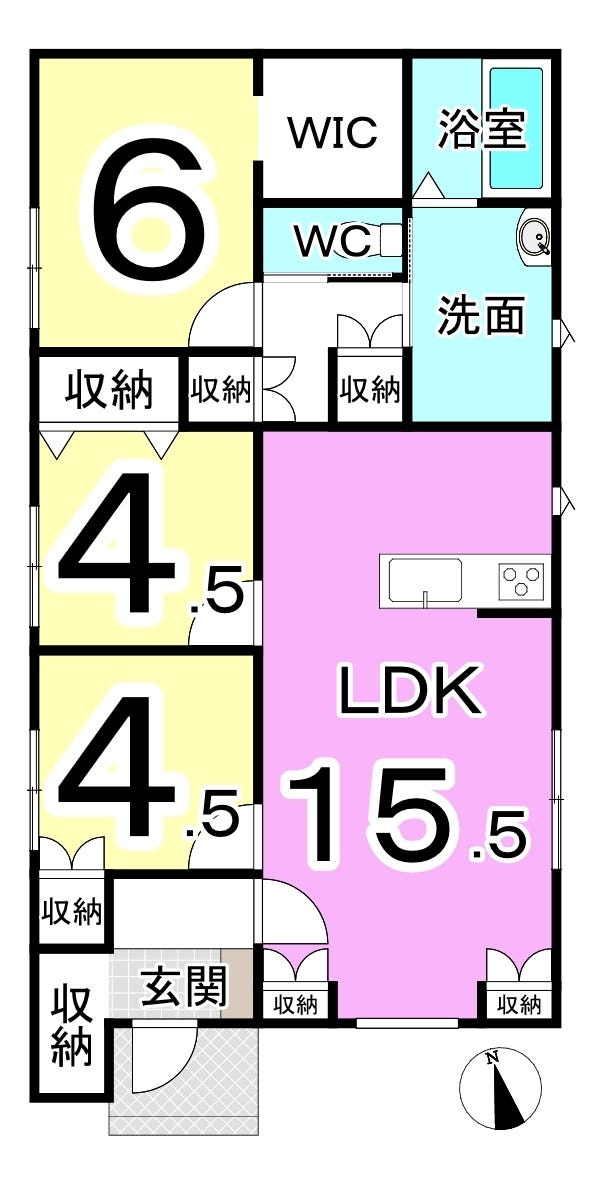 福井市西谷２丁目の新築戸建 間取り